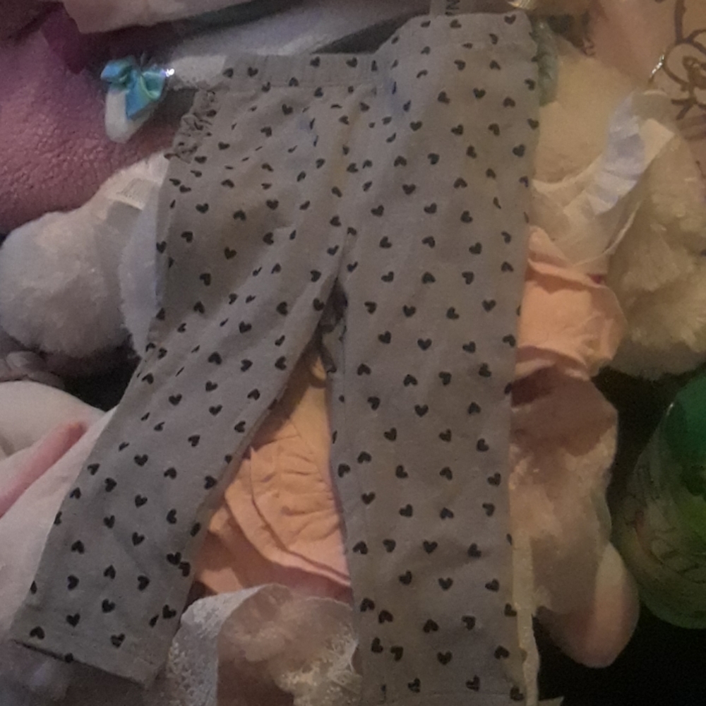 Gray baby stretch pants